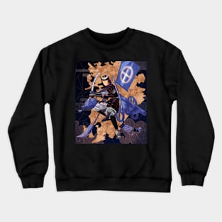 Satsuma samurai stained glass Crewneck Sweatshirt